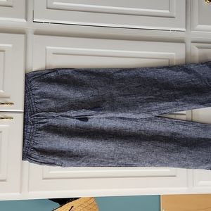 Talbots linen drawstring pants 10petite